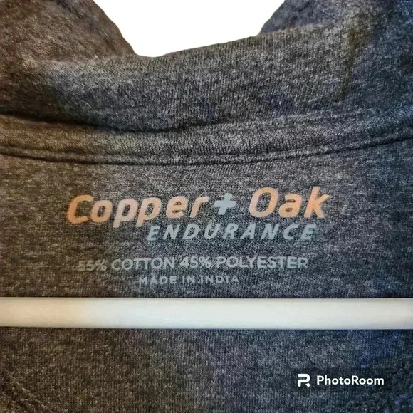 Copper+Oak Sweatshirt Navy Heather Mock Neck Men's Pullover Size Medium - Picture 7 of 7